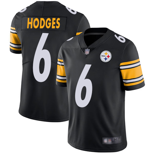 Youth Pittsburgh Steelers Football #6 Limited Black Devlin Hodges Home Vapor Untouchable Nike NFL Jersey->youth nfl jersey->Youth Jersey